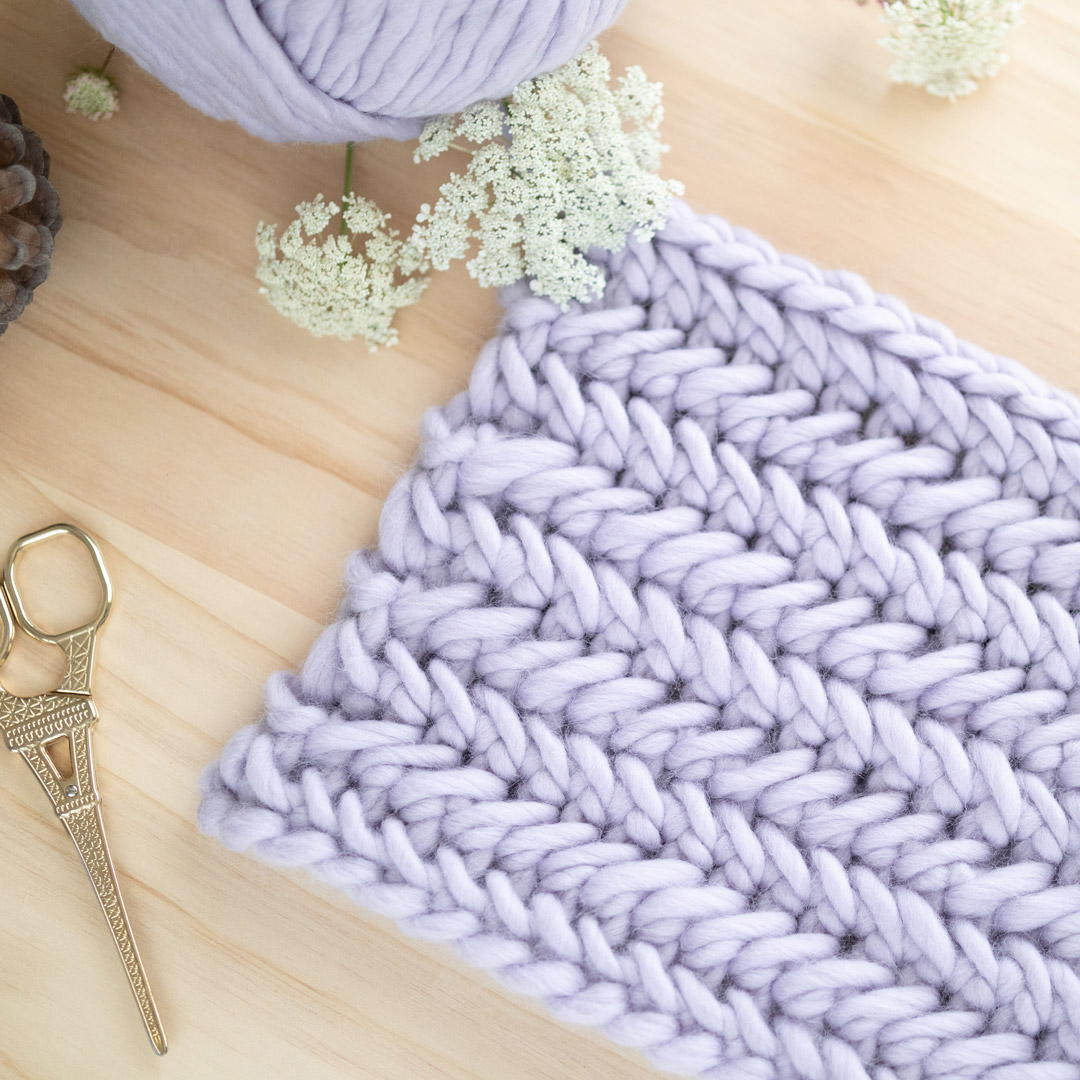 Herringbone Single Crochet Stitch | AllFreeCrochet.com