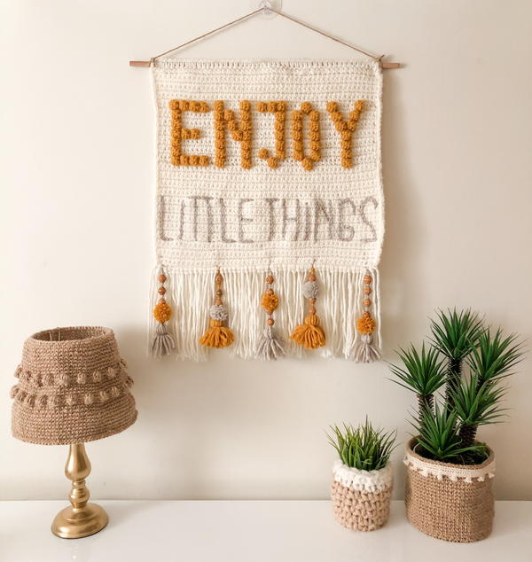 Enjoy Little Things Wall Hanging