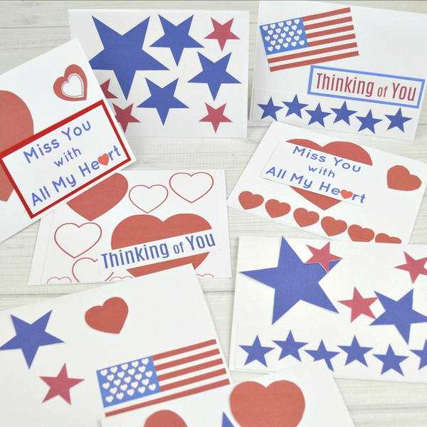 Cards To Support Our Troops – Free Printable | AllFreePaperCrafts.com