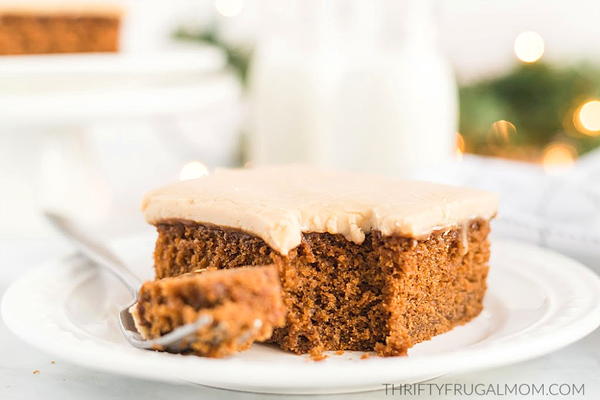 Super Moist Gingerbread Cake With Caramel Icing