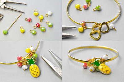 Beebeecraft Tutorials On How To Make Pineapple Bracelet With Glass Beads