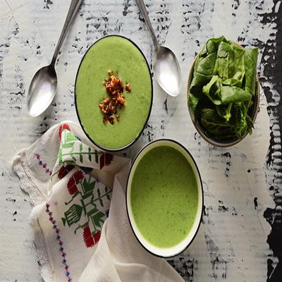 Cauliflower Spinach Soup