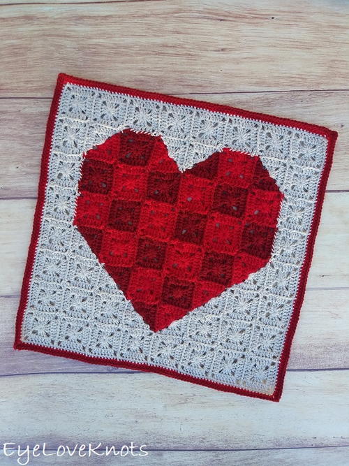 Heart Pixel Art Square