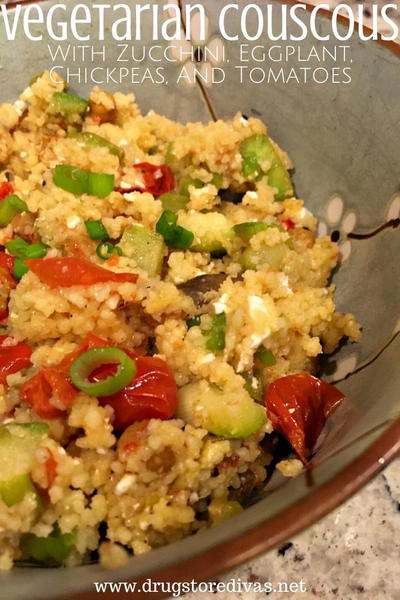 Vegetarian Couscous With Zucchini, Chickpeas, And Tomatoes