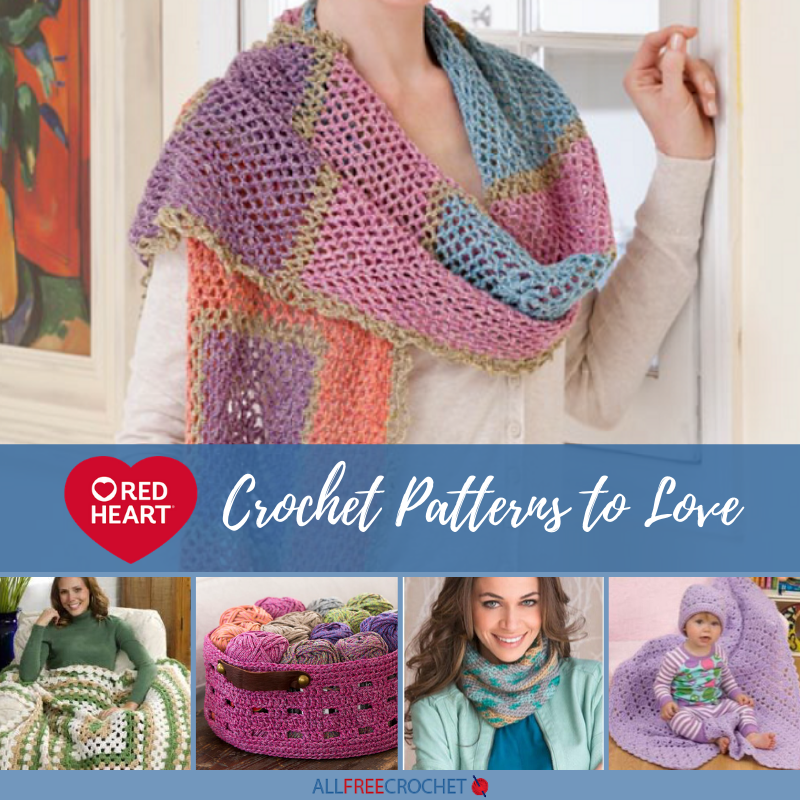 19+ Red Heart Crochet Patterns to Love