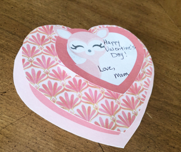 Valentine Deer Craft + Free Printable