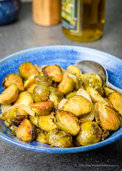 Roasted Brussels Sprouts With Maple And Mustard Glaze