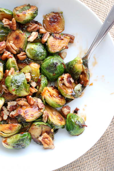 Sweet And Sour Brussels Sprouts