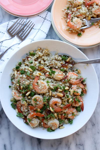 Za'atar Shrimp And Cauliflower Ricke