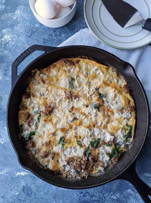 Sausage And Kale Frittata