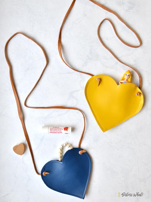 Faux Leather Heart Bag