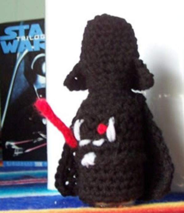 Darth Vader Hot Sauce Cover | AllFreeCrochet.com