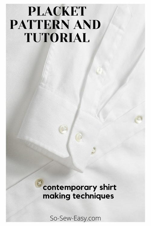 The Placket Pattern Amp Tutorial AllFreeSewing Com