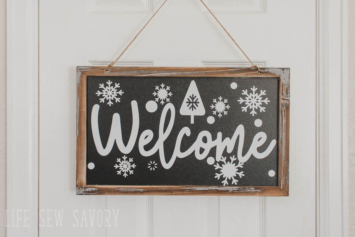 Simple Winter Sign Winter Welcome Sign | FaveCrafts.com