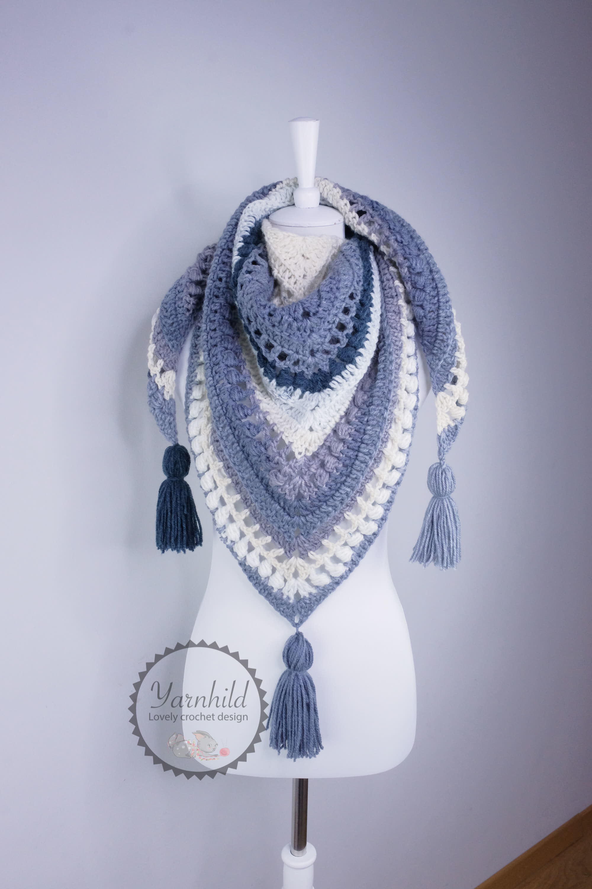 shawl with pearls