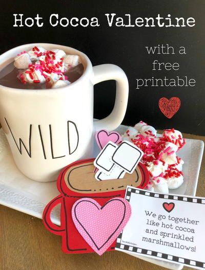 Diy Hot Cocoa Valentine Card
