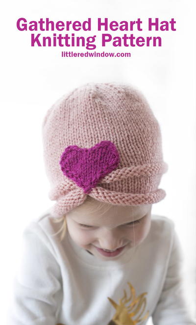 Gathered Heart Hat