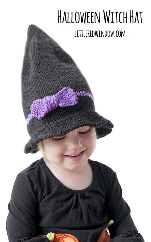 Little Witch Hat Knitting Pattenr