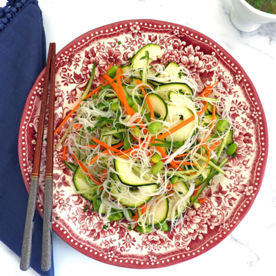 Asian Style Noodle & Courgette Salad