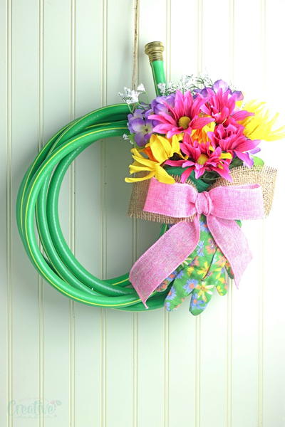 Garden Hose Wreath