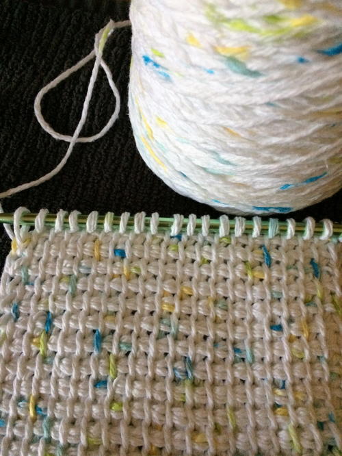 Tunisian Simple Stitch Tutorial Left-Handed