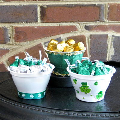 Upcycled Yogurt Cups For St. Patrick’s Day Treats