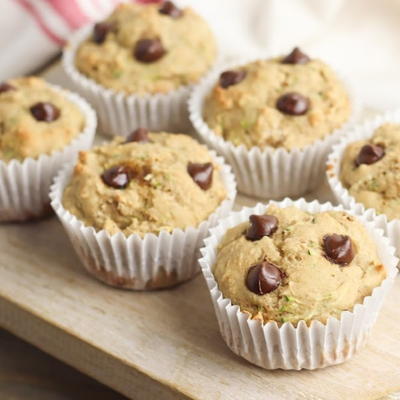 Healthy Chocolate Chip Muffins