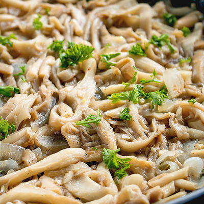 Quick Sauteed Oyster Mushrooms