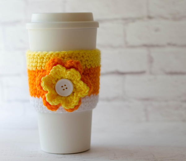 Candy Corn Cup Cozy