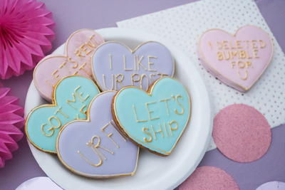 Conversation Heart Cookies