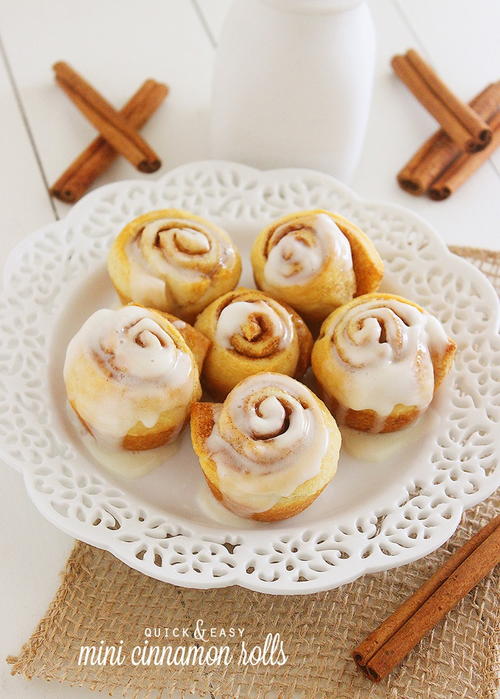 Quick and Easy Mini Cinnamon Rolls