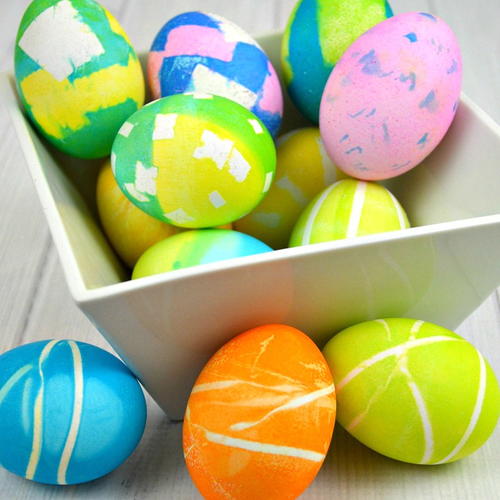 Dyed Egg Designs | AllFreeKidsCrafts.com