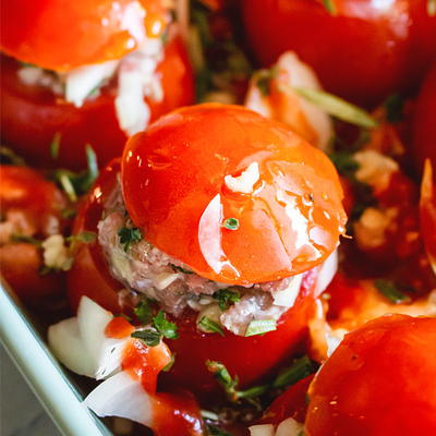 Stuffed Tomatoes With Meat