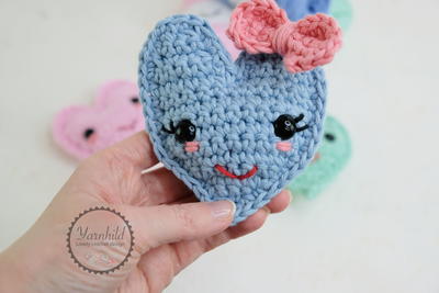 Crochet Ragdoll Heart 