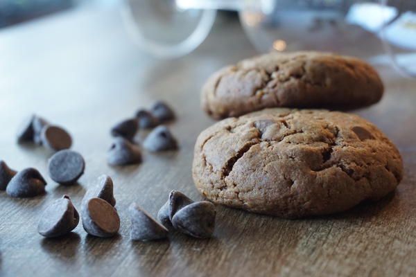 Whole Wheat Double Chocolate Chip Cookies