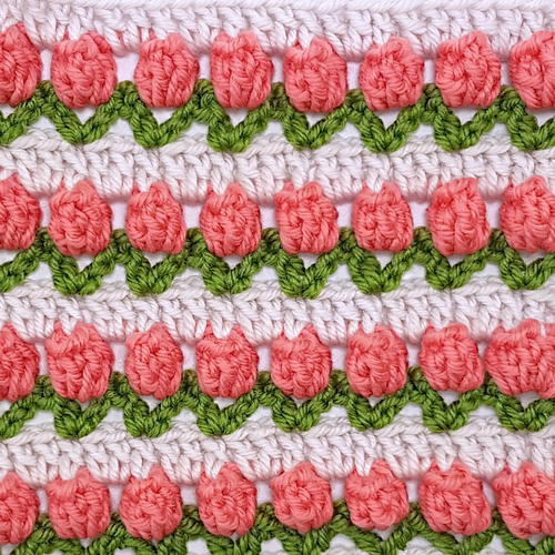 Tulip Stitch Afghan Square