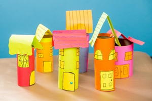 Paper Village from Paper Rolls