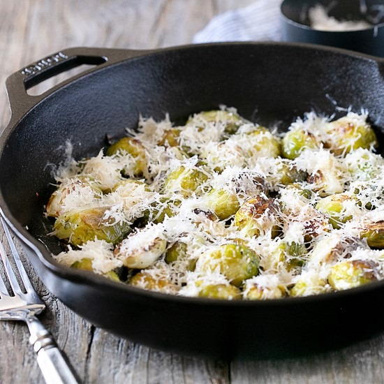 Roasted Brussels Sprouts With Parmesan