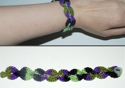 Shell Crochet Bracelet Pattern