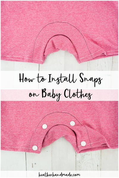 How To Install Snaps On Baby Clothes