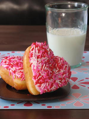 Copycat Krispy Kreme Heart-Shaped Doughnuts
