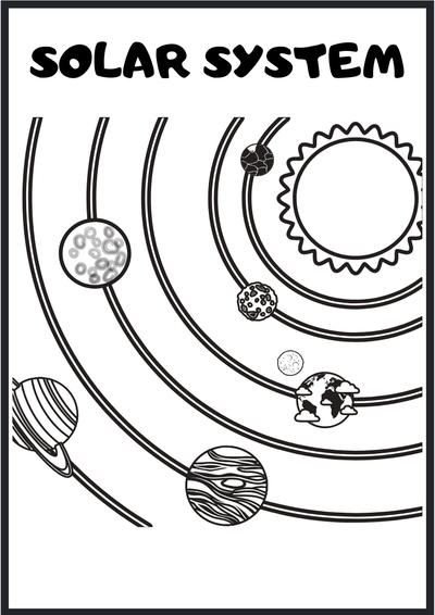 Free Outer Space Coloring Pages And Activity Sheet