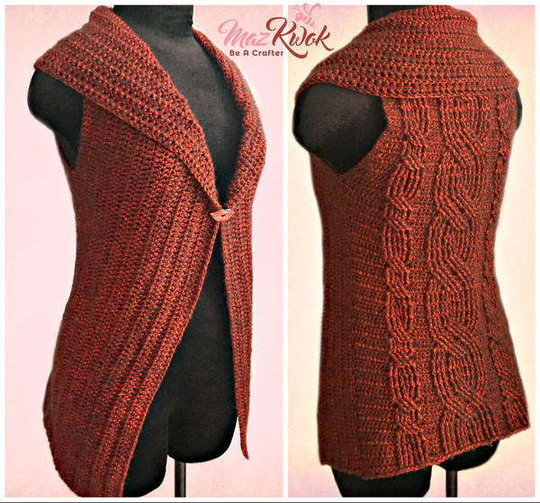 Crimson Collared Vest