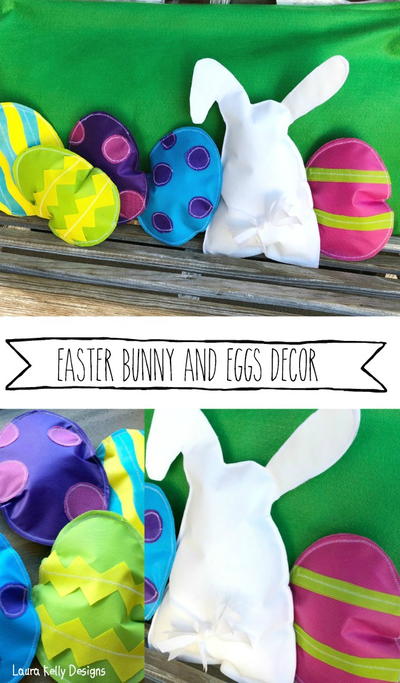 Easter Eggs And Bunny Home Decor