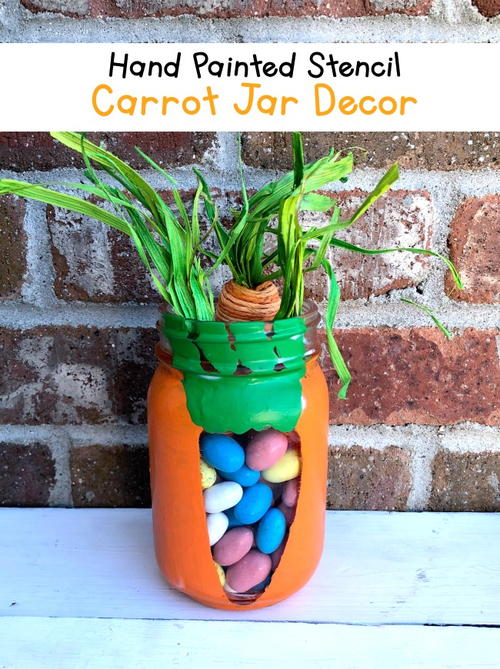 Easter Bunny Painted Jars