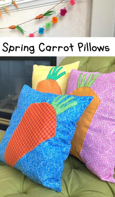 Fabric Carrot Pillows