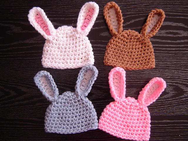 Baby Bunny Ears - CrochetObjet