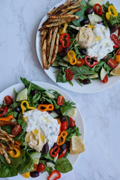 French Fry Greek Salad