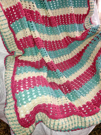 Thinking Of Spring Crochet Afghan | AllFreeCrochet.com