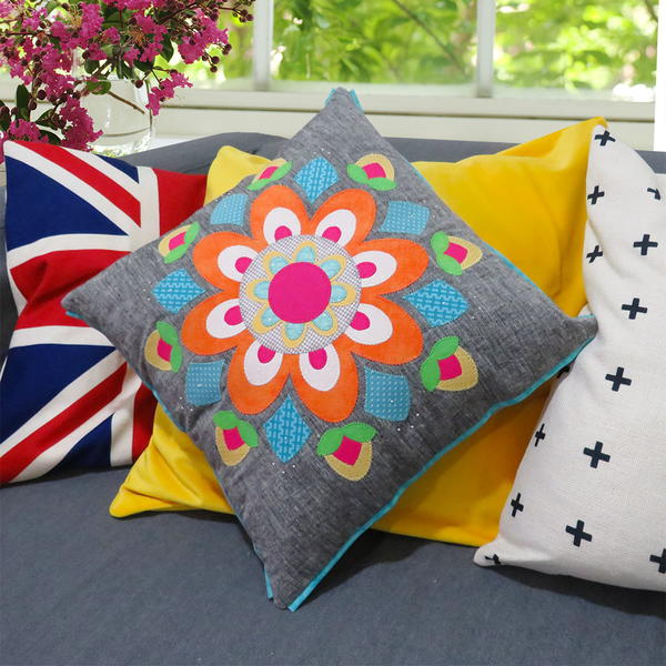 Spring Mandala DIY Throw Pillow